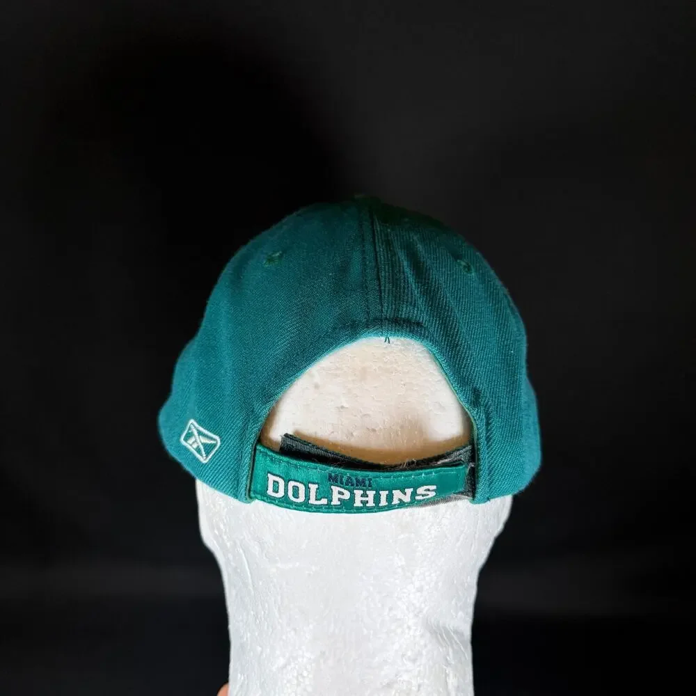 MIAMI DOLPHINS NFL Football Reebok Aqua Hat Baseball Cap Adjustable Hook & Loop